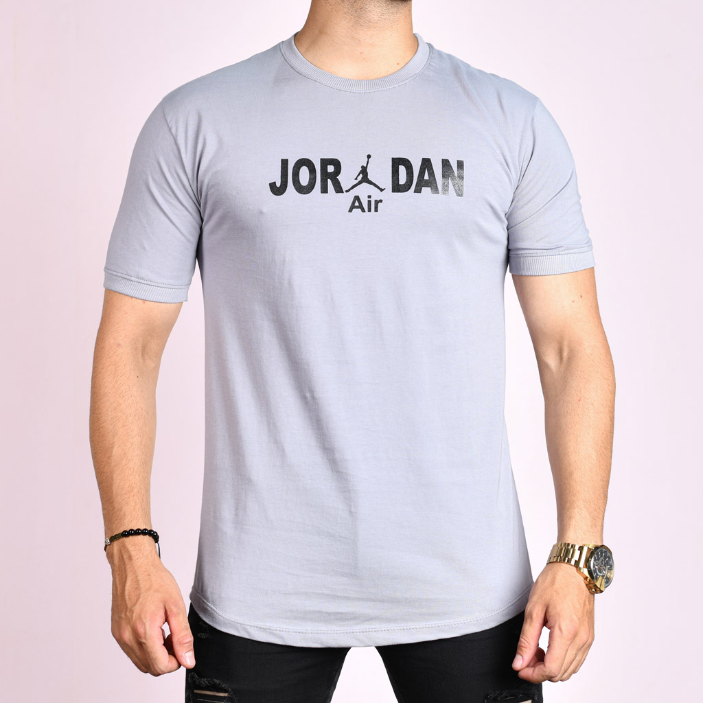 تیشرت مردانه AIR JORDAN کد 14613 طوسی