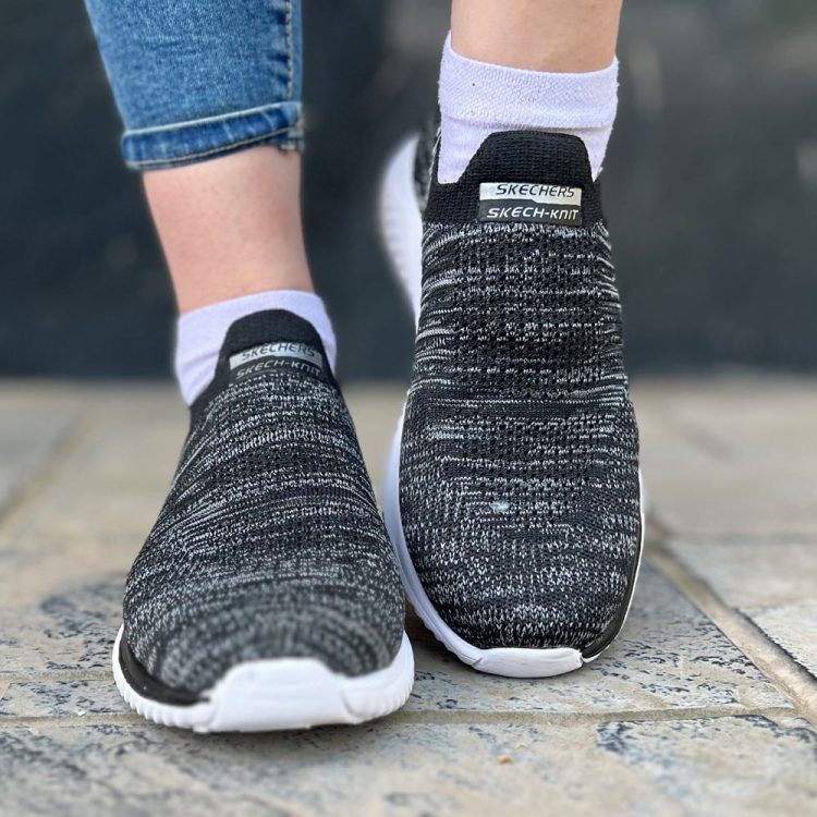 کتانی دخترانه SKECHERS ذغالی کد 14826