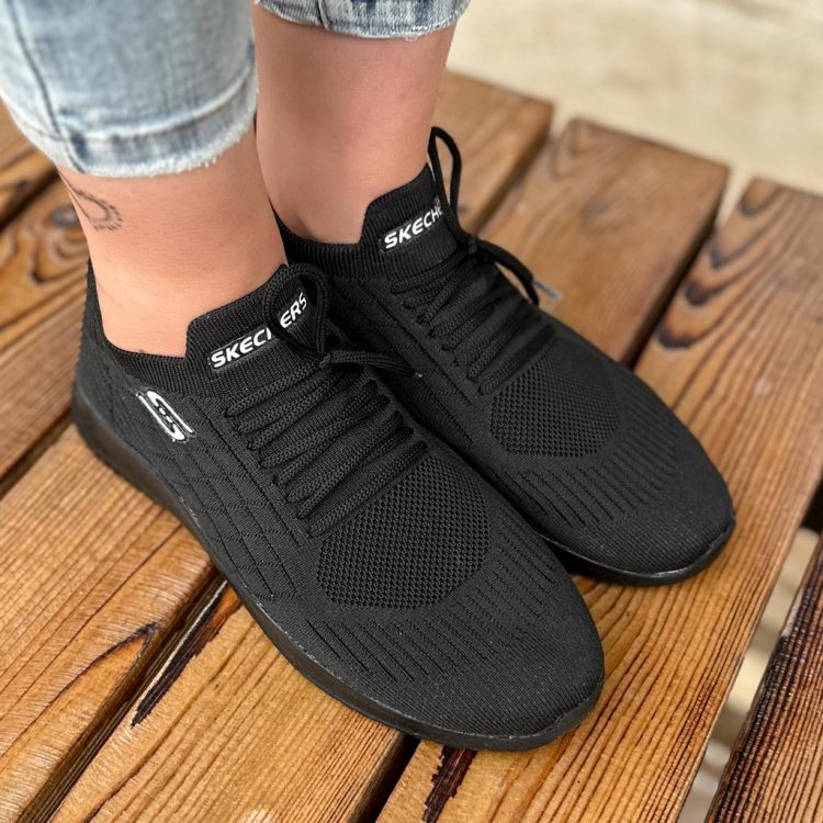 کتانی دخترانه SKECHERS مشکی کد 14731