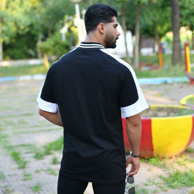 تیشرت مردانه زیپی کد 14672