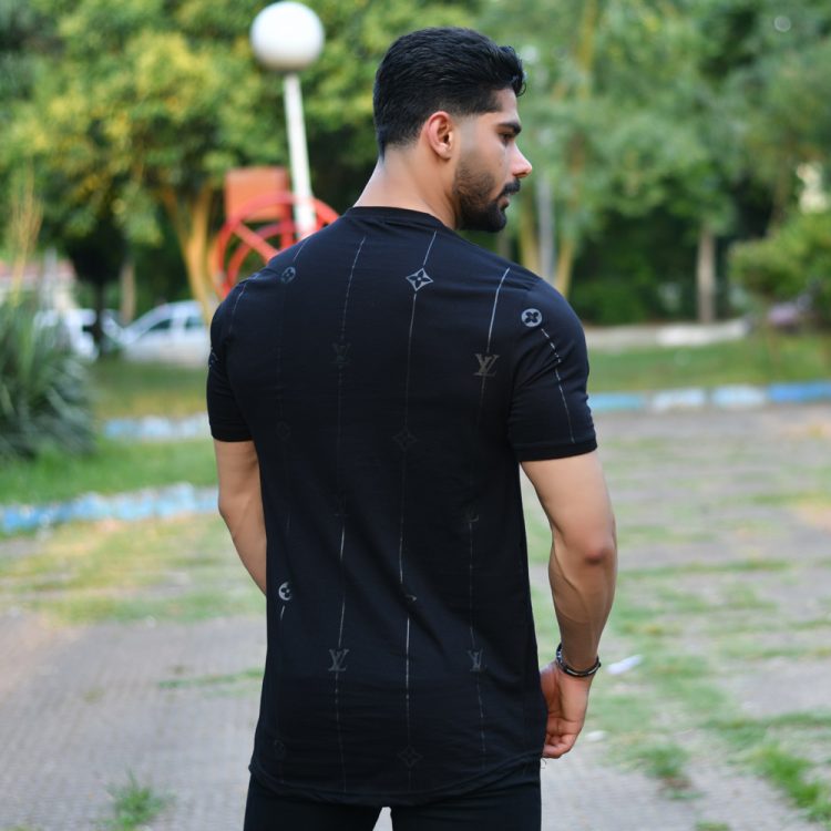 تیشرت مردانه LV مشکی کد 14780