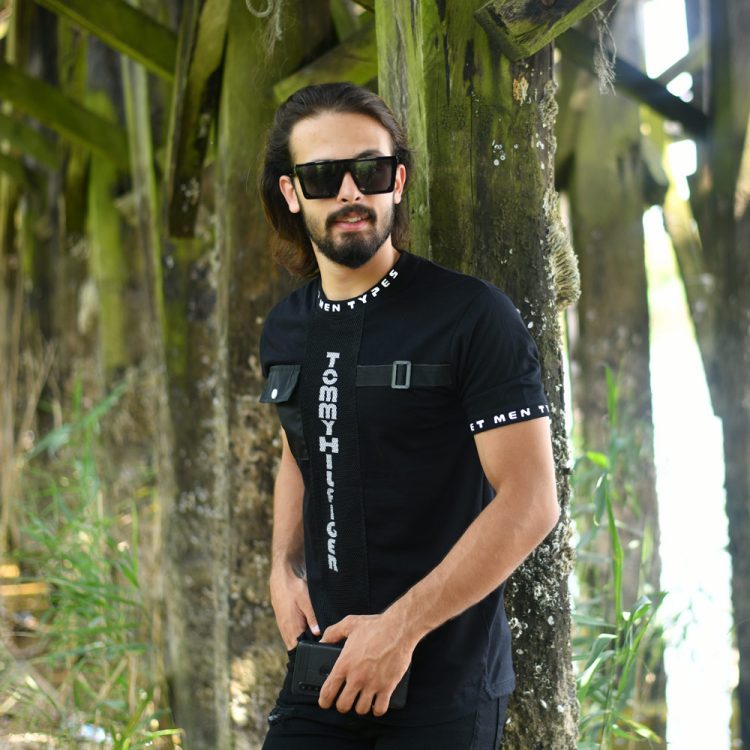 تیشرت مردانه TOMMY مشکی کد 15104