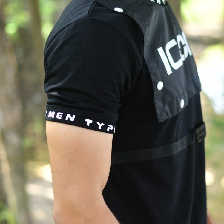 تیشرت مردانه ICON مشکی کد 15100