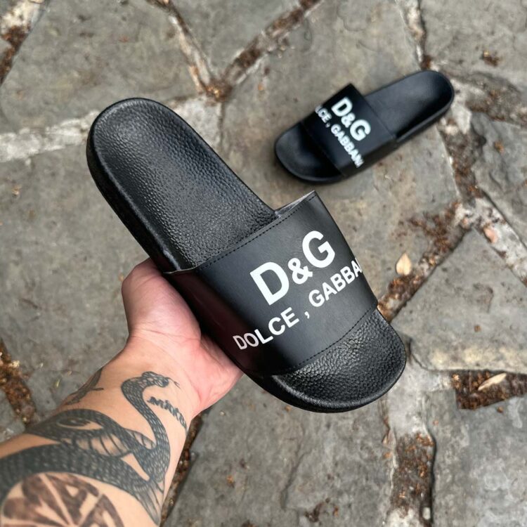 دمپایی مردانه D&G مشکی کد 15238