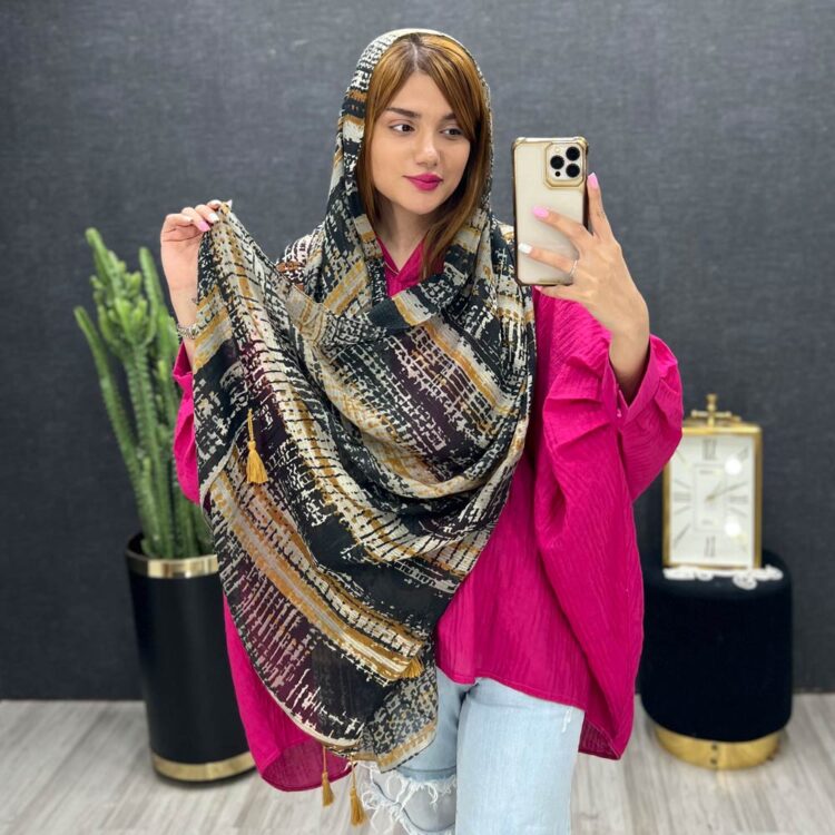 شال طرحدار کد 15280