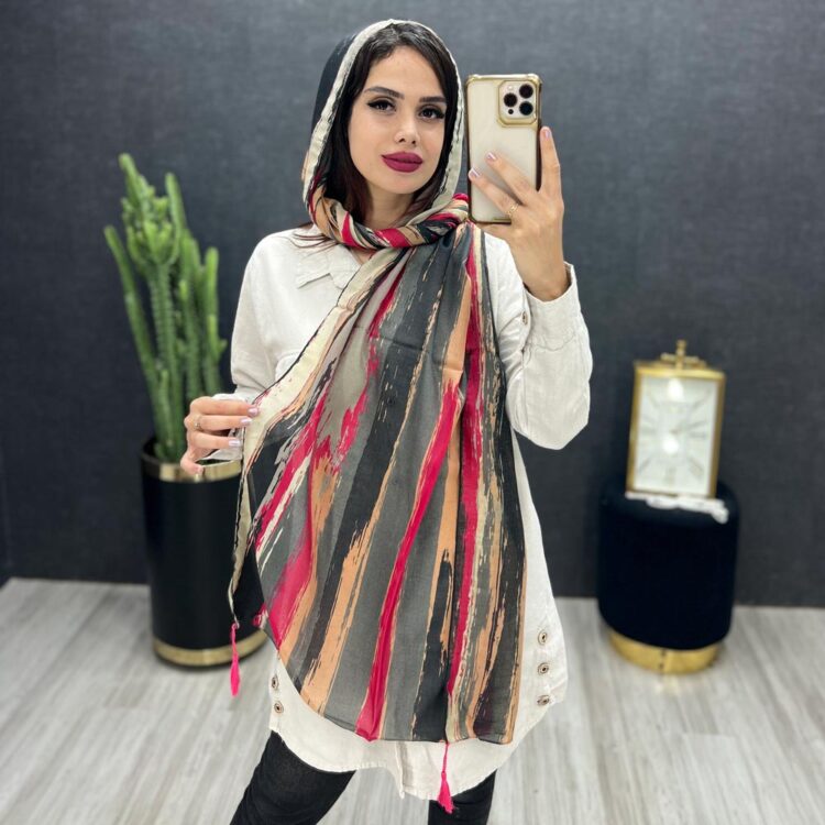 شال طرحدار کد 15265