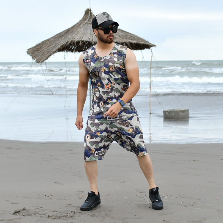 ست تاپ و شلوارک مردانه کد 15712