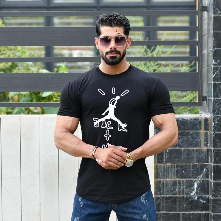 تیشرت مردانه AIR JORDAN مشکی کد 16030