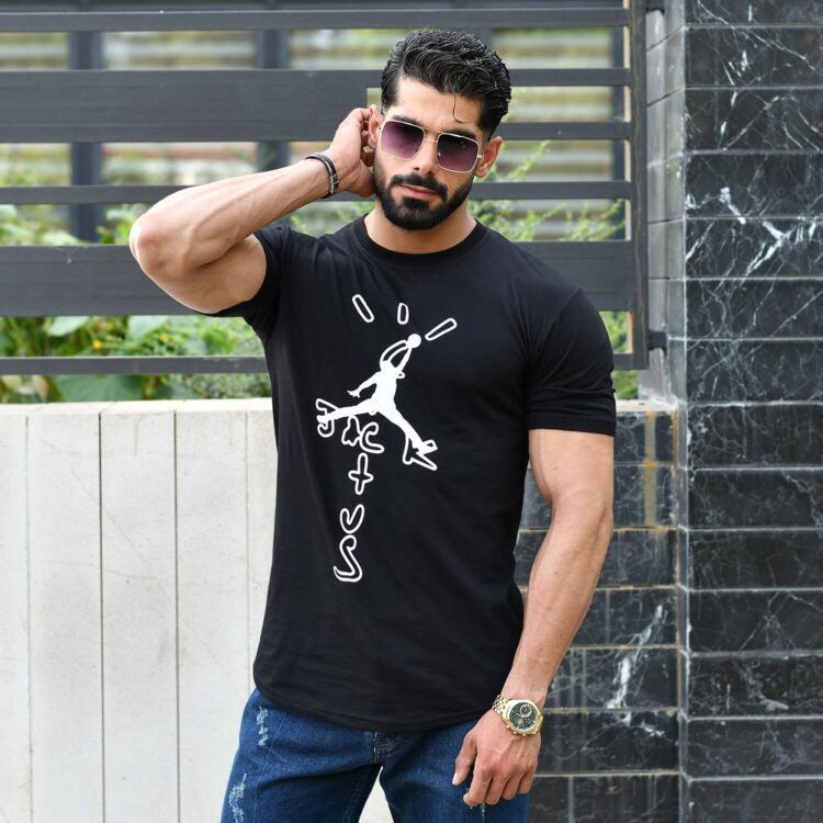 تیشرت مردانه AIR JORDAN مشکی کد 16030