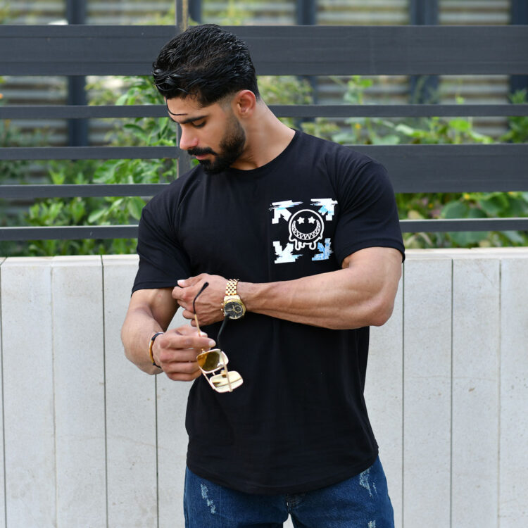 تیشرت مردانه OFF WHITE مشکی کد 16051