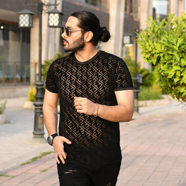 تیشرت مردانه FENDI مشکی کد 16065