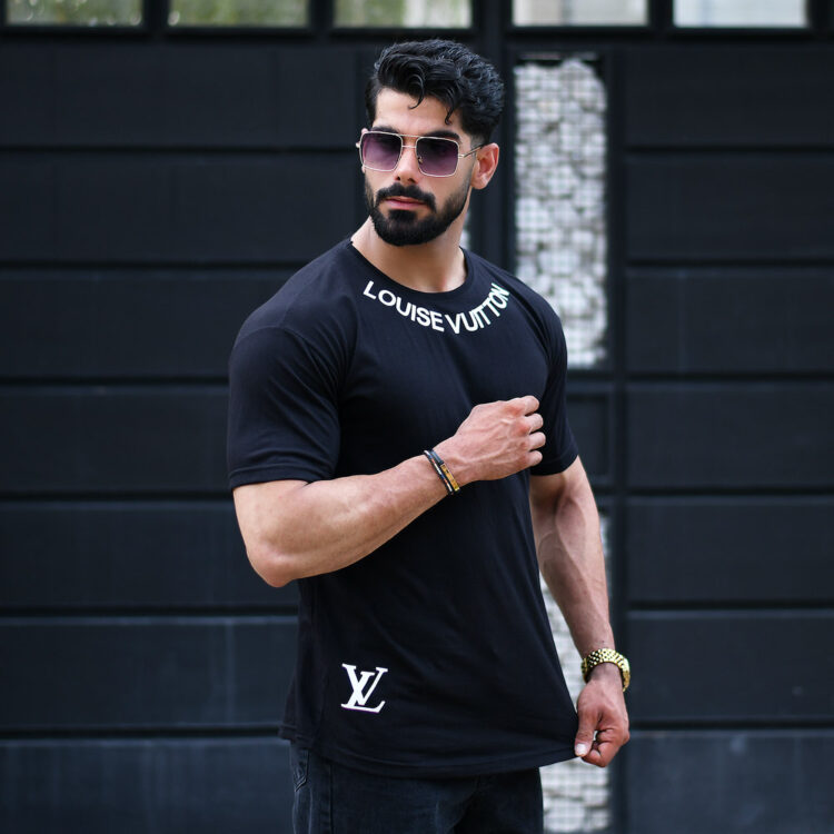 تیشرت مردانه LOUSE VUITTON مشکی کد 16049