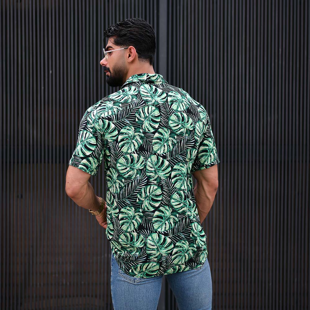 پیراهن مردانه هاوایی کد 16197