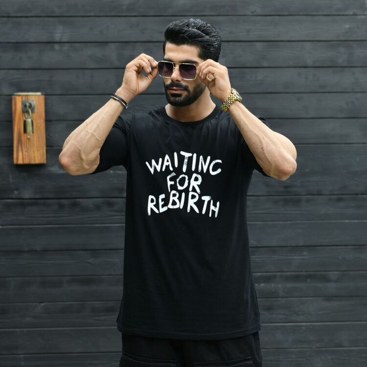 تیشرت لش مردانه WAITING کد 15427