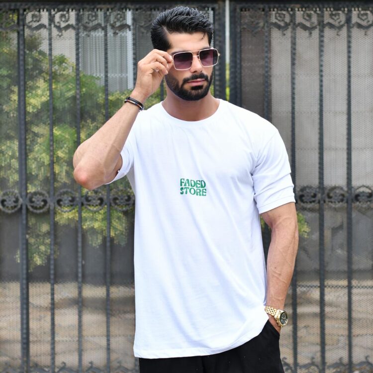 تیشرت مردانه لانگ FADED STOR کد 15394