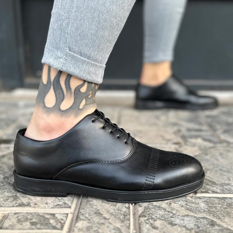 کفش مردانه مشکی کد 25002