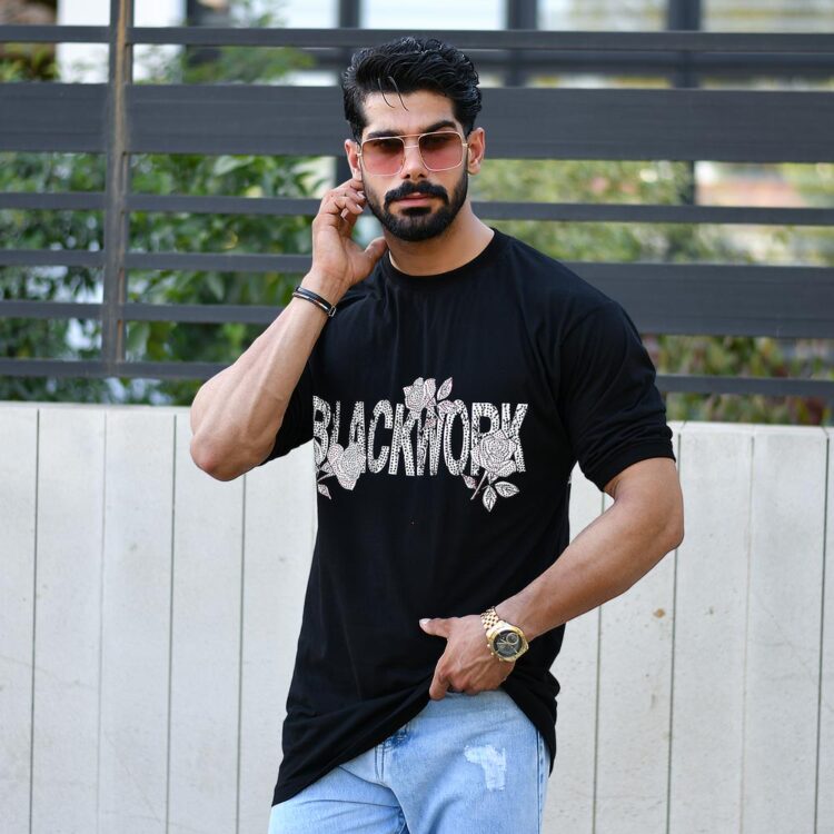 تیشرت مردانه لانگ کد 16610