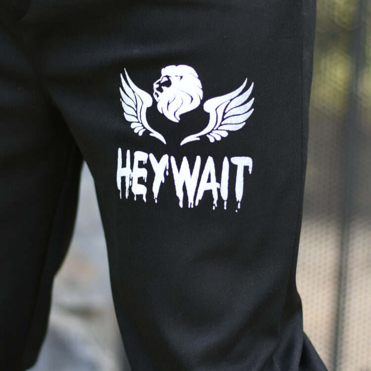 شلوارک مردانه HEY WAIT مشکی کد 16797