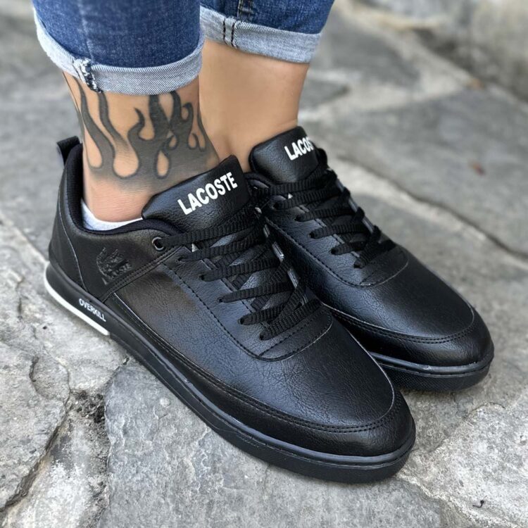 کتانی مردانه LACOSTE مشکی کد 16553