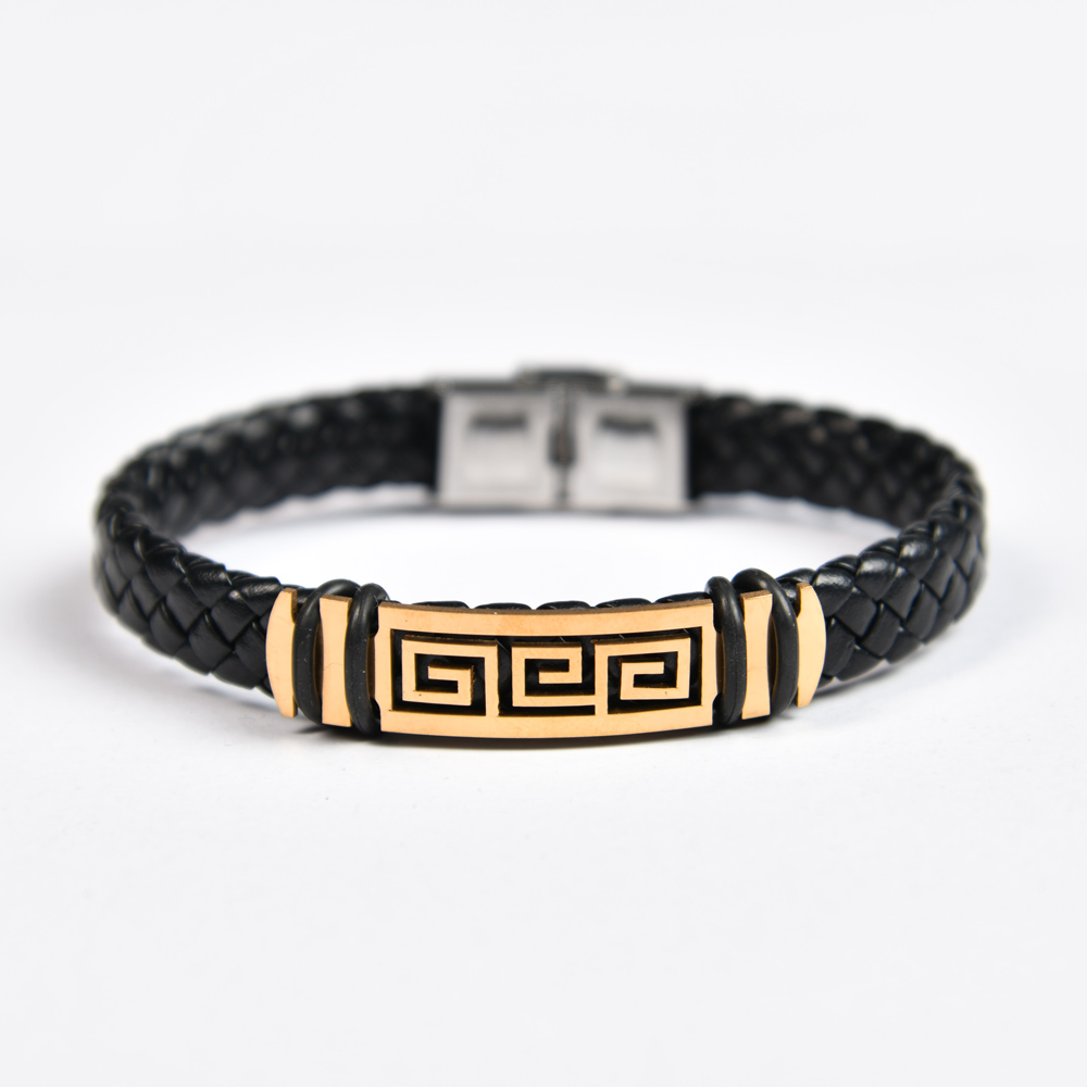 دستبند چرم ورساچ کد 17340