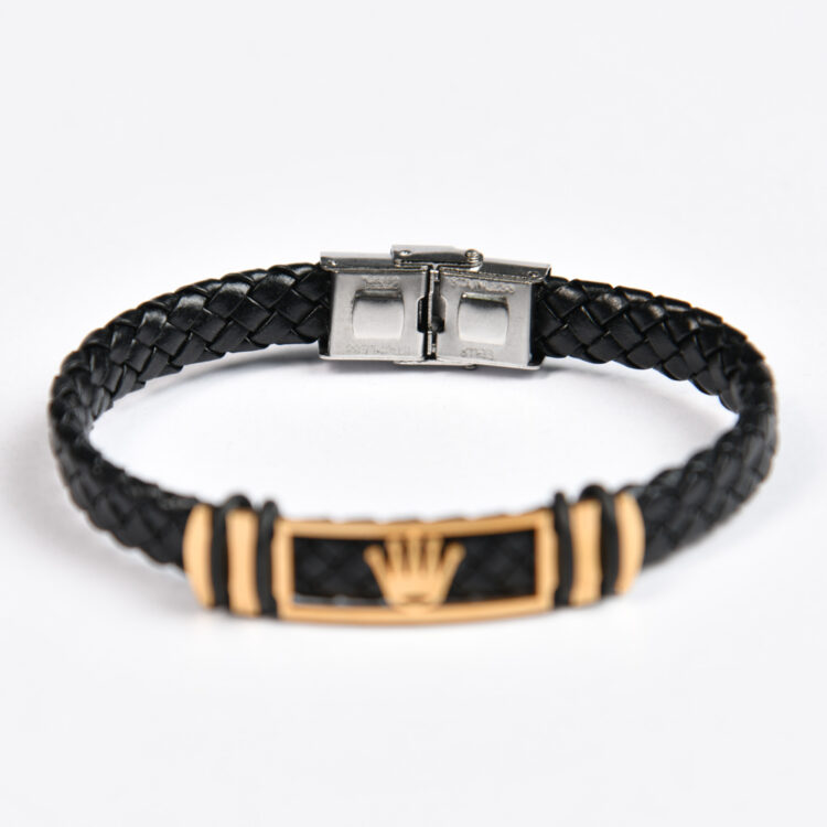 دستبند چرم ROLEX کد 17339