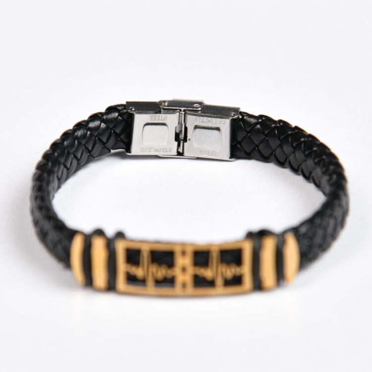 دستبند چرم ضربان قلب کد 17337