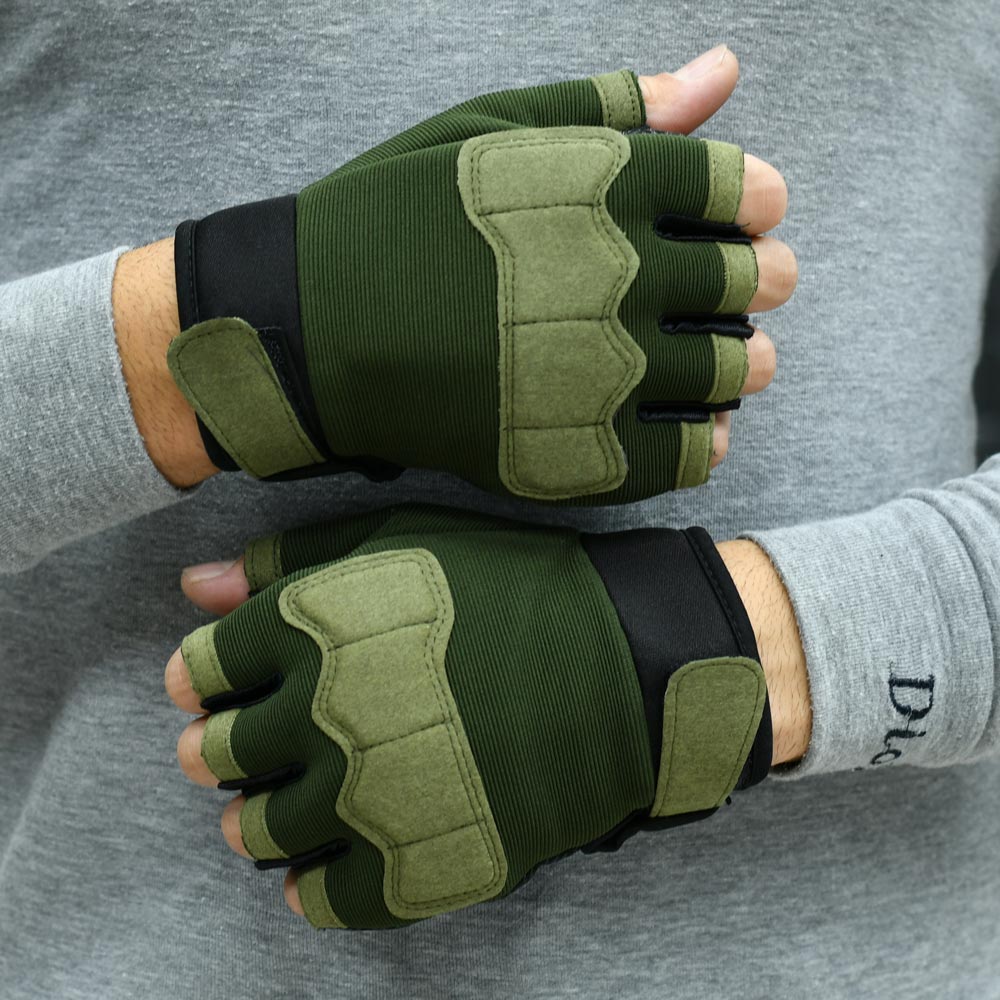 دستکش ورزشی نیم بند کد 17274