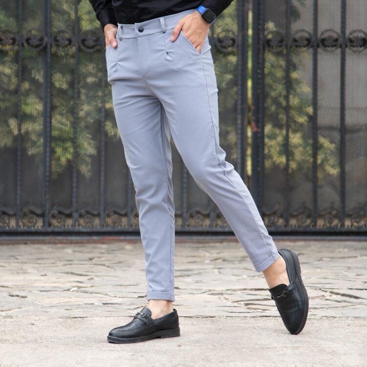 شلوار مردانه طوسی کد 12261