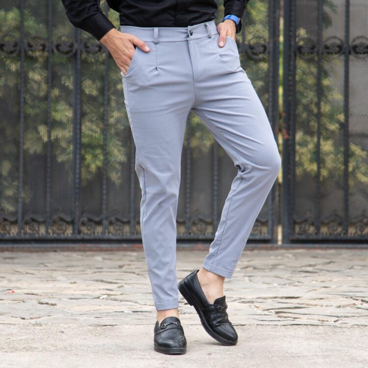 شلوار مردانه طوسی کد 12261