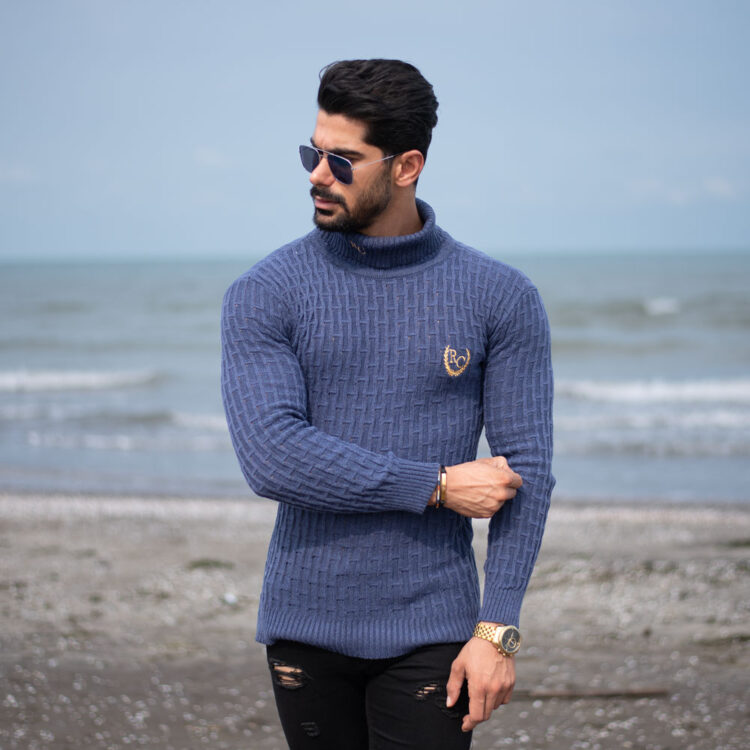 بافت مردانه یقه اسکی کد 17753