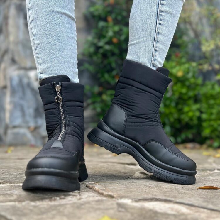 بوت کاپشنی جلو زیپ کد 18005