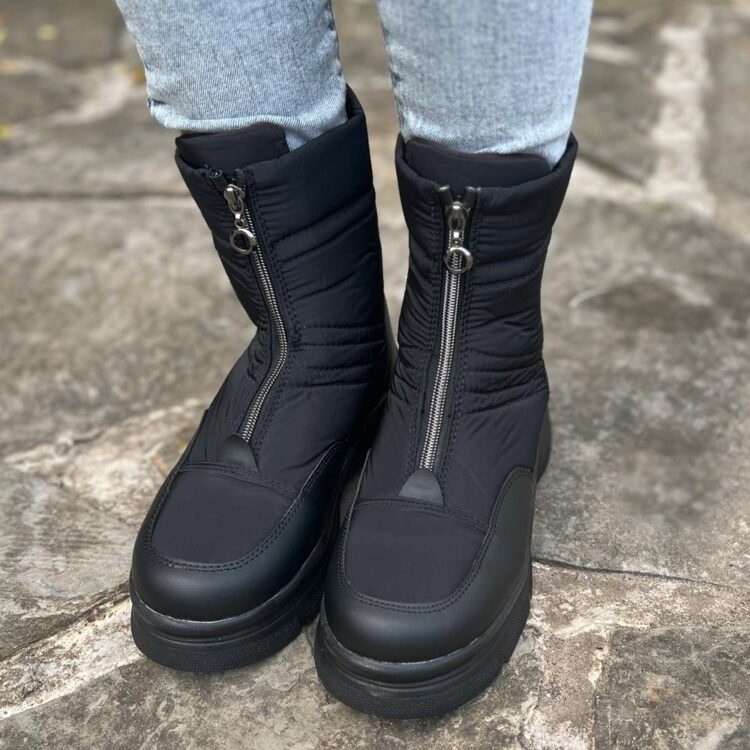 بوت کاپشنی جلو زیپ کد 18005