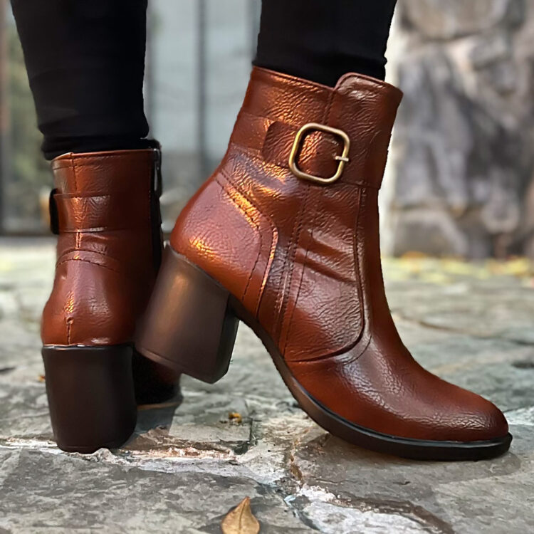 بوت دخترانه قهوه ای کد 18230