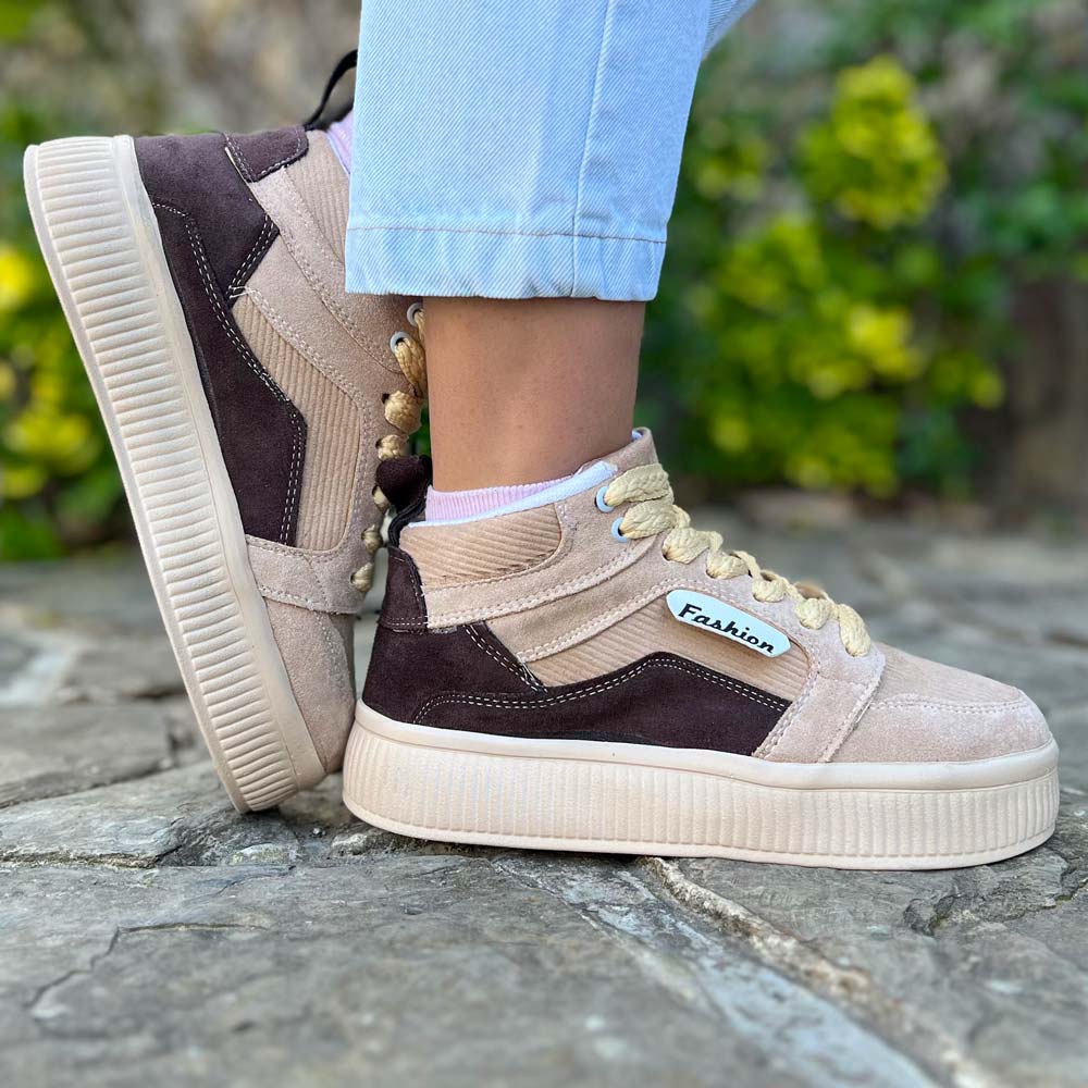 کتانی نیم ساق دخترانه کد 18893