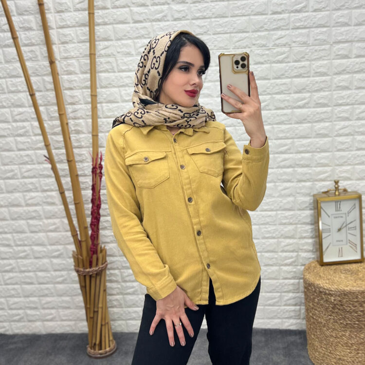 شومیز مانتویی کبریتی کد 18504