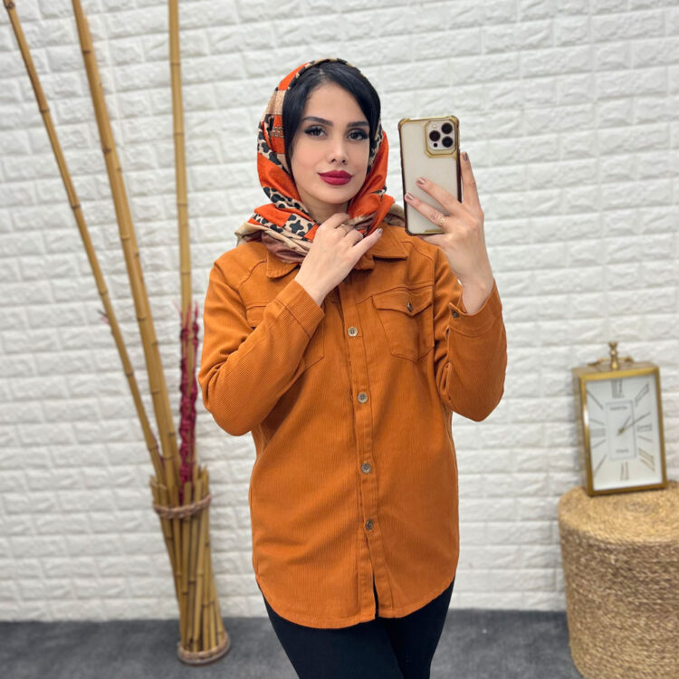 شومیز مانتویی کبریتی کد 18504