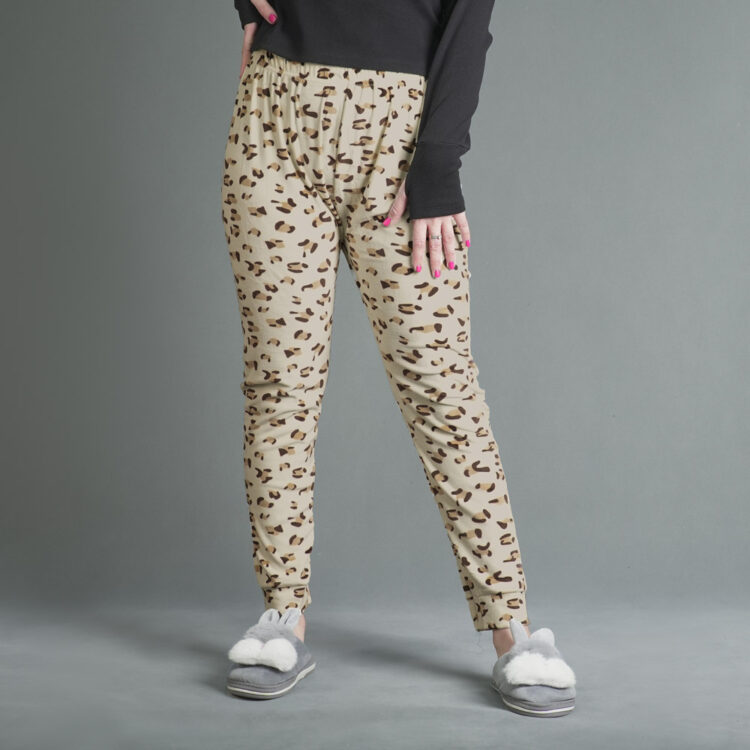 شلوار مخمل پلنگی کد 19327