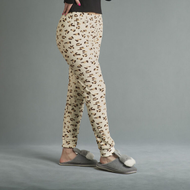 شلوار مخمل پلنگی کد 19327