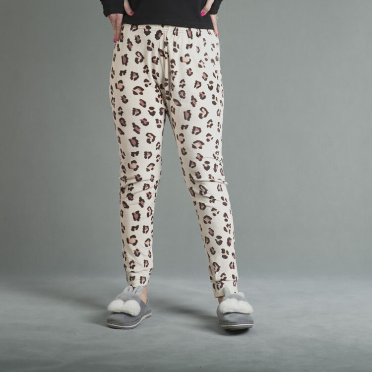 شلوار مخمل پلنگی کد 19327