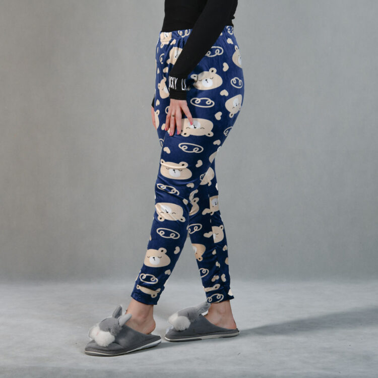 شلوار راحتی مخمل کد 19322