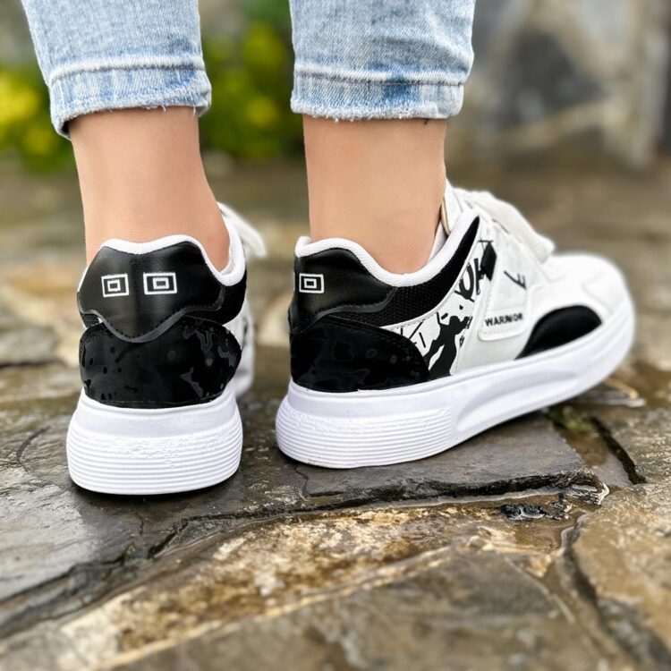 کتانی دخترانه واریور سفید کد 19238