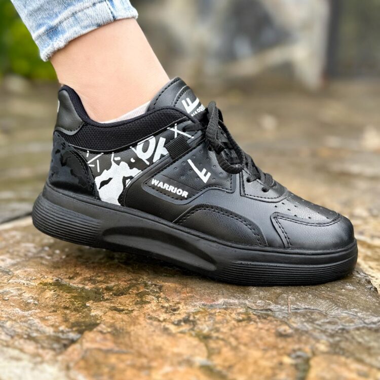 کتانی دخترانه واریور مشکی کد 19229