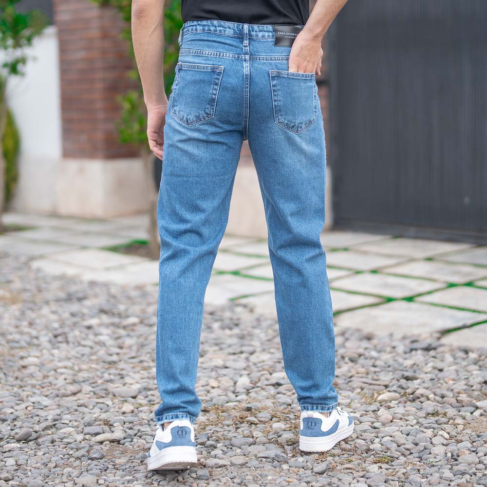 شلوار جین مردانه آبی کد 19798