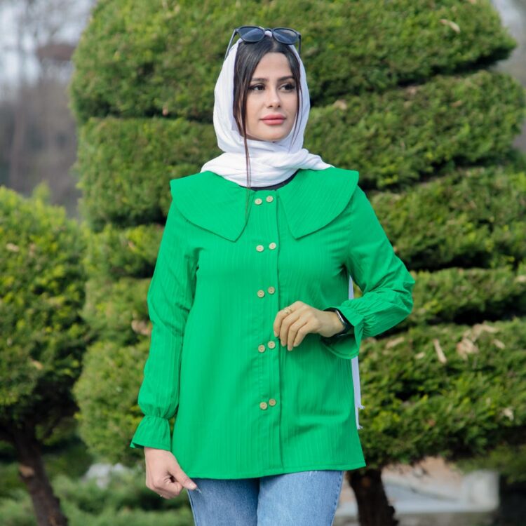 شومیز آستین عروسکی کد 19791