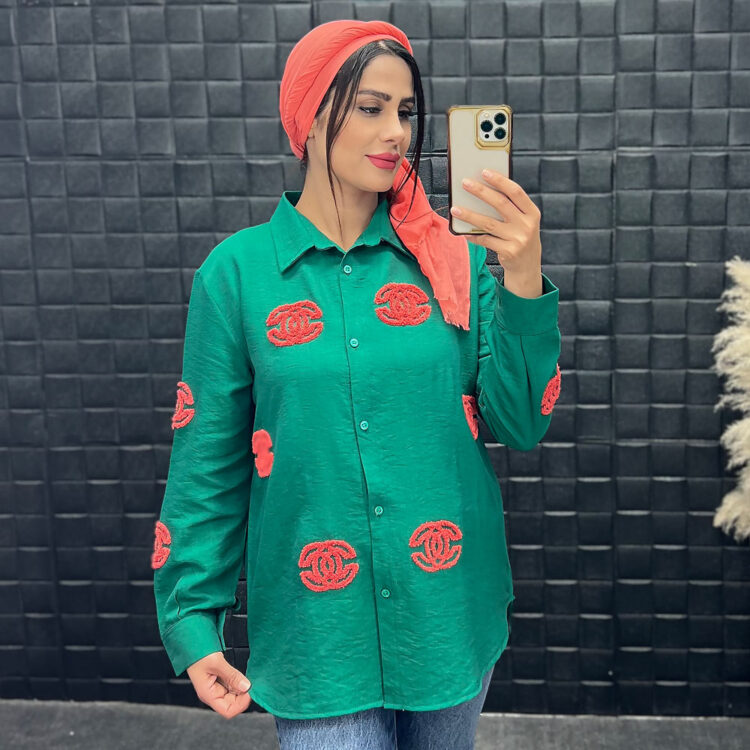 شومیز مانتویی شنل کد 19058