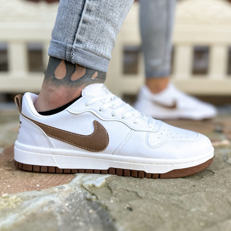 کتانی مردانه نایک سفید کد 19713