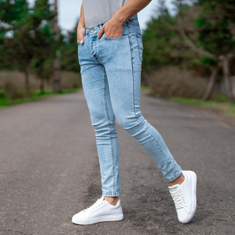 شلوار جین مردانه آبی کد 20507