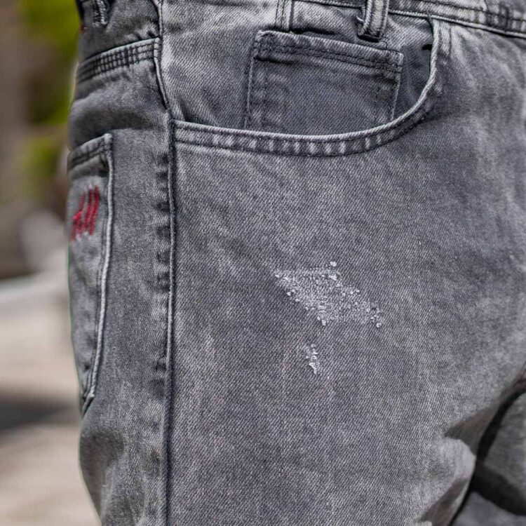 شلوار جین مردانه مام خاکستری کد 20022