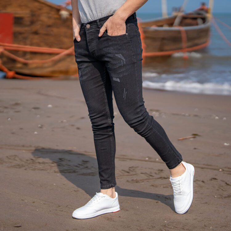 شلوار جین مردانه مشکی کد 20094