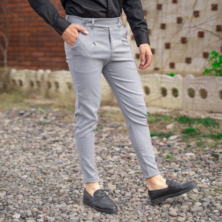 شلوار مردانه طوسی کد 20304